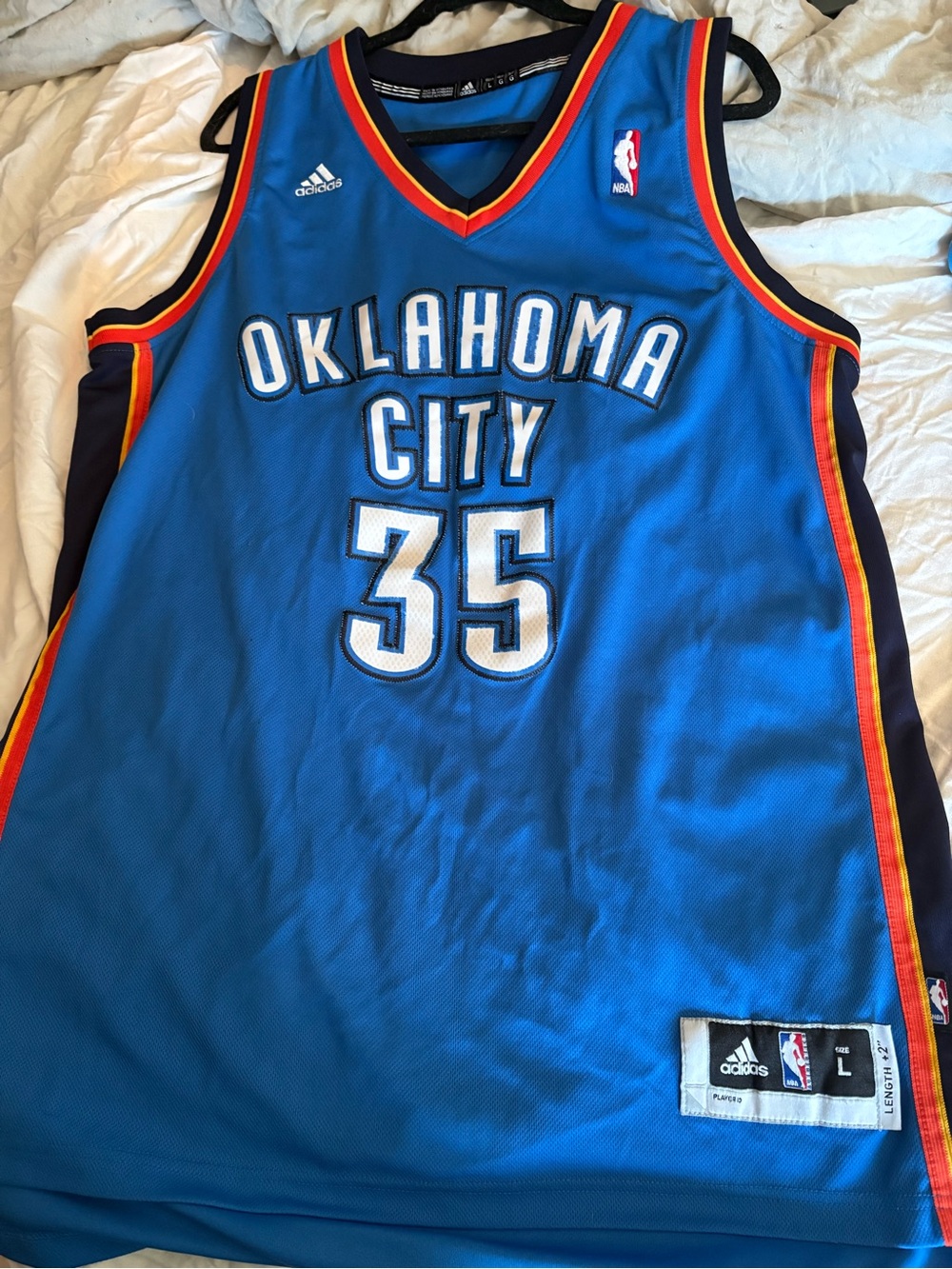 NBA Kevin Durant Oklahoma City thunder jersey stitched adidas NWTS